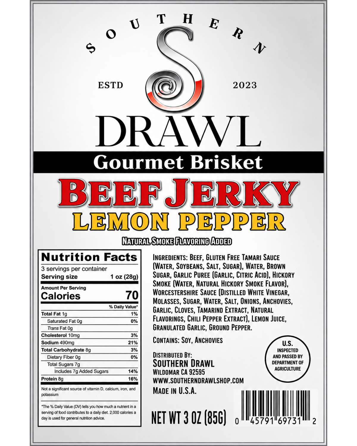 Lemon Pepper Beef Jerky