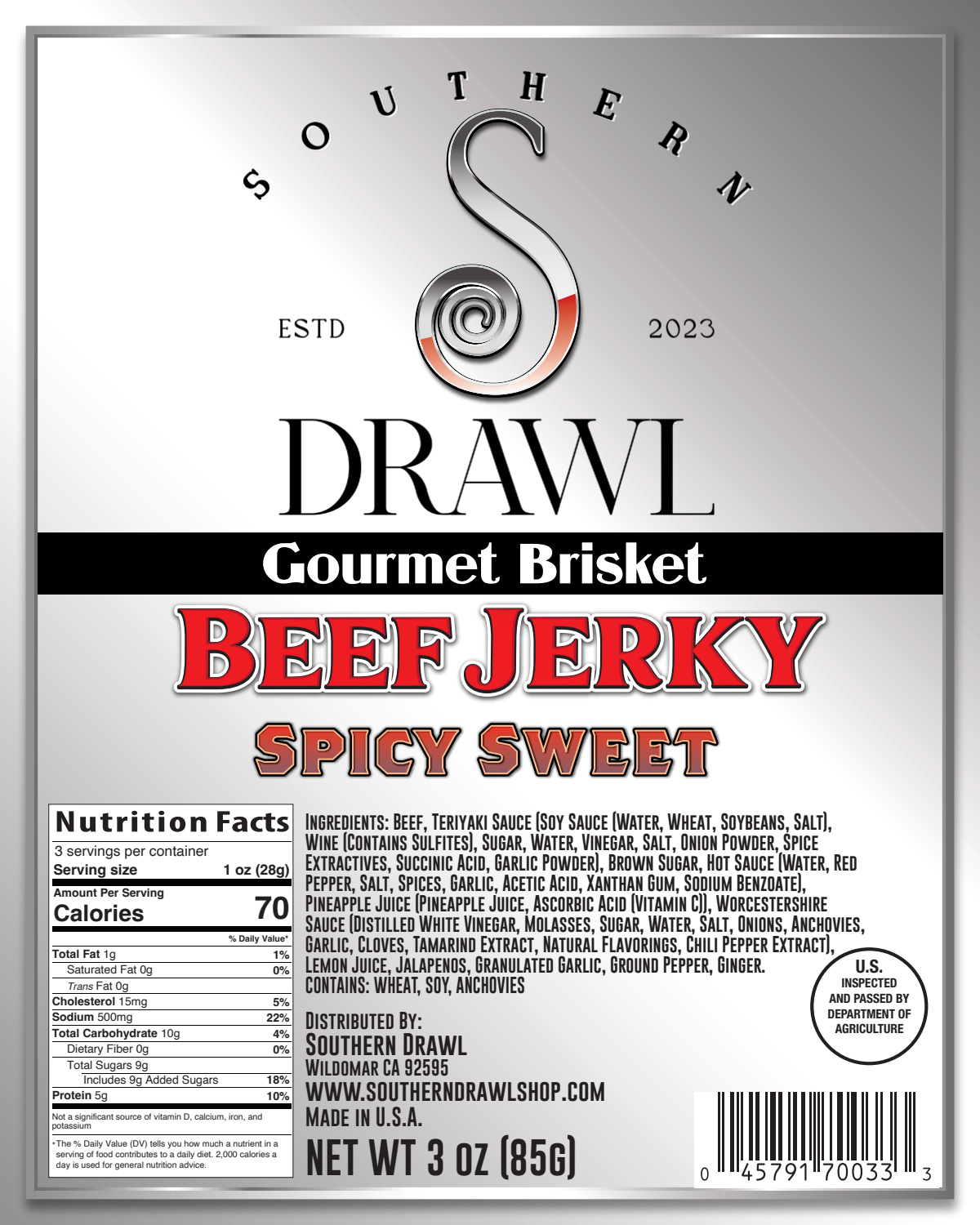 Spicy Sweet Beef Jerky