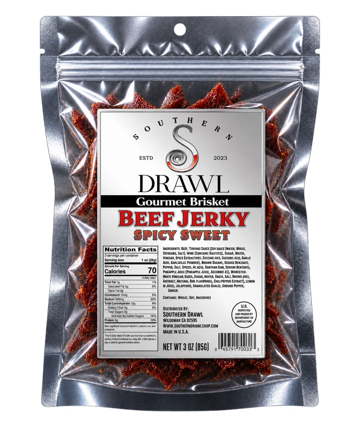 Spicy Sweet Brisket Beef Jerky